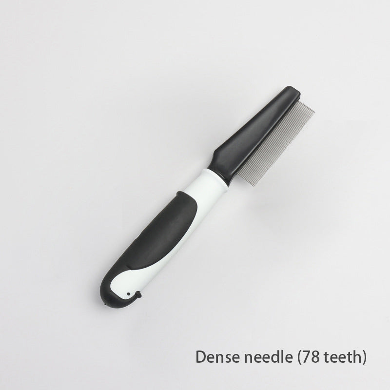 Pet Comb Hair Removal Long Needle Comb Flea Comb Knot Hair Removal Comb Dog Comb Pet Supplies - image 6