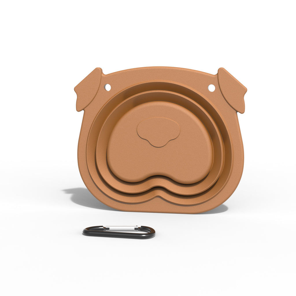 Silicone Folding Bowl Dog Automatic Feeder Outdoor Travel Portable Dog Food Bowl Pet Supplies - image 7