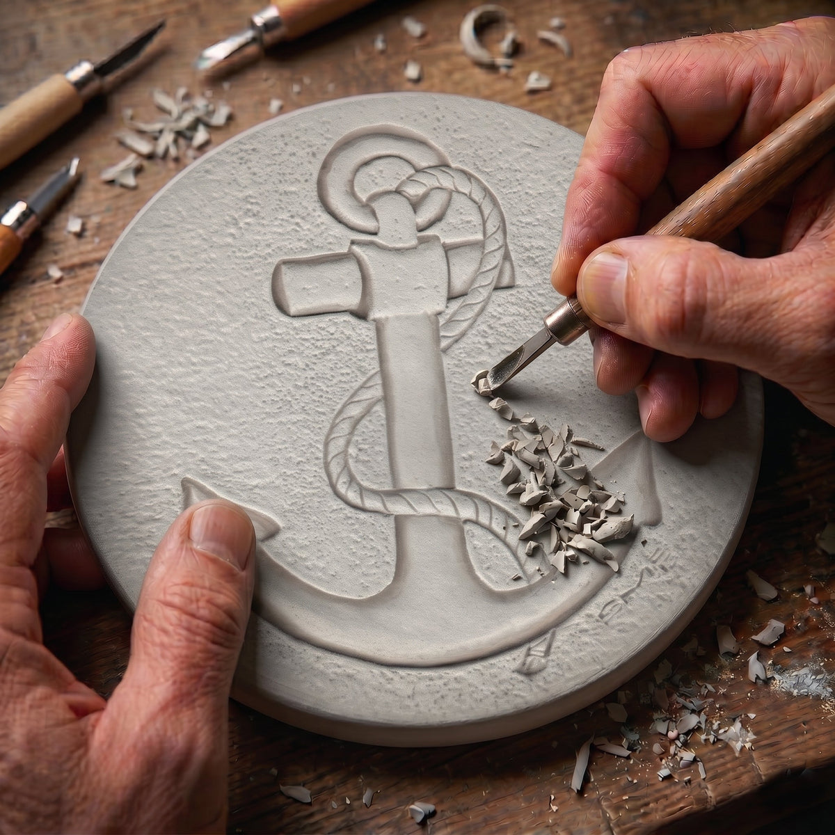 Anchor Drink Coasters — McCarter Coasters