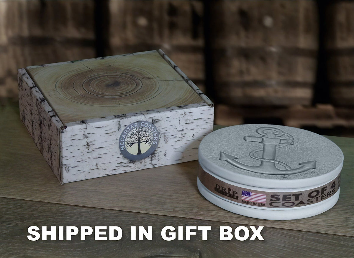 Anchor Drink Coasters — McCarter Coasters
