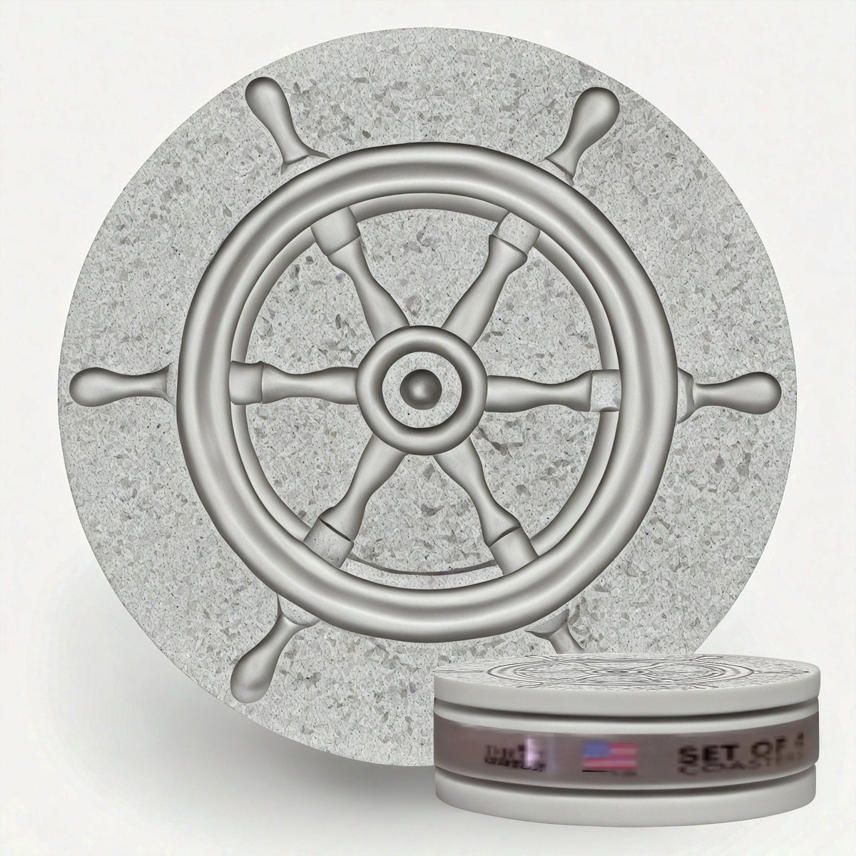 Captains Wheel Drink Coasters — McCarter Coasters