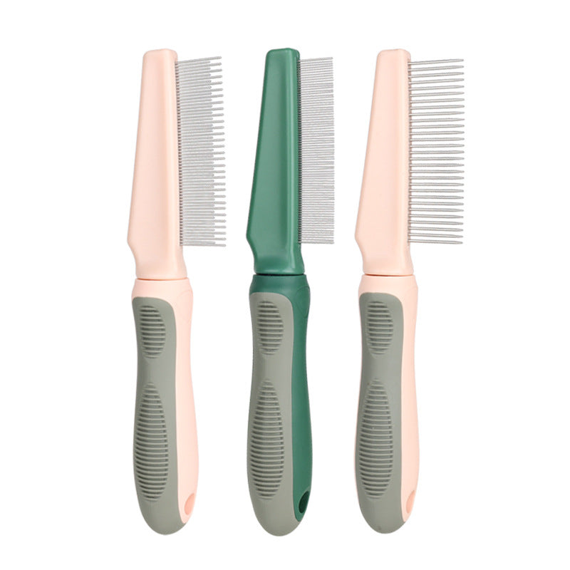 Pet Comb Hair Removal Long Needle Comb Flea Comb Knot Hair Removal Comb Dog Comb Pet Supplies - image 5