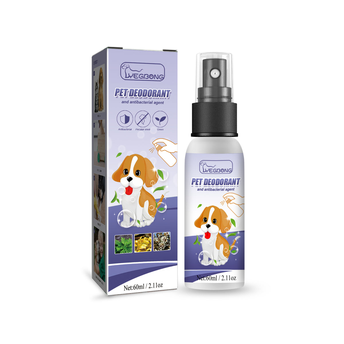 Pet Deodorant Spray To Remove Odors, Dogs And Cats To Remove Urine Odor Body Odor Feces Smell Clean Air - image 2