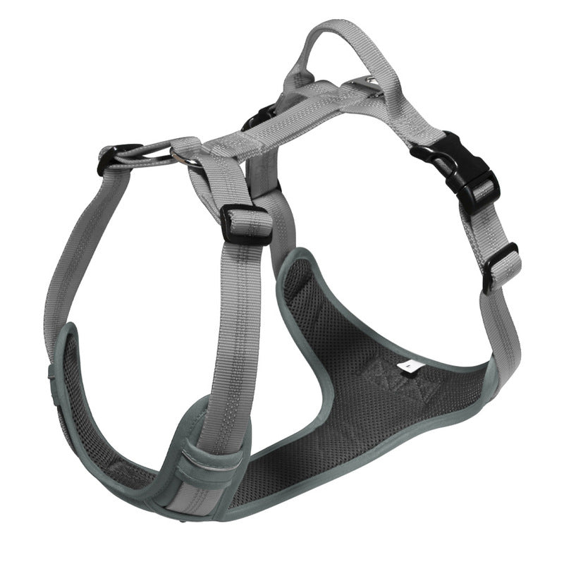 Breathable Reflective Dog Harness Vest, Outdoor No-Pull Escape-Proof Harness with Leash for Large & Medium Dogs - image 5