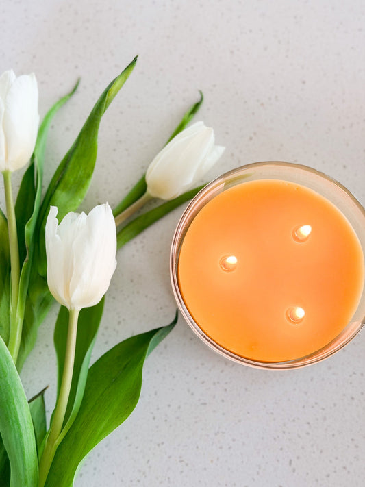 Lime Grapefruit Beeswax Candle |8 oz - view 2