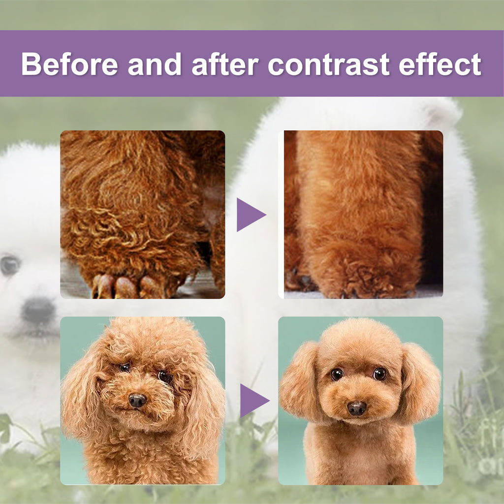 Pet Hair Conditioner For Dogs Cats, Moisturizing Detangling Pet Coat Conditioner, Anti Static, Softens & Brightens Fur, Long 