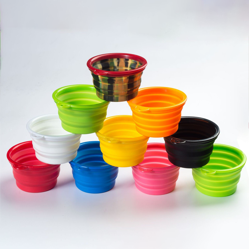 Small Silicone Dog Bowl Travel Folding Dog Bowl Tpe Pet Folding Bowl Outdoor Portable Dog Bowl - image 4