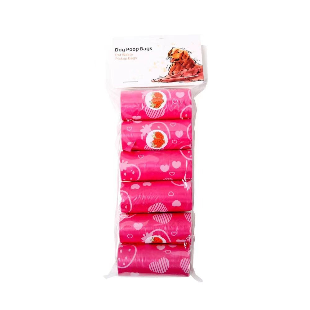 Biodegradable Dog Waste Bags – 6 Rolls, Cute Designs - image 4