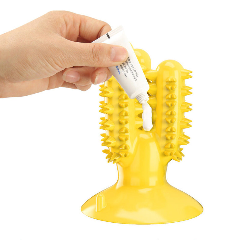 Dog Toothbrush Dog Teeth Cleaning Stick Leaking Device Bite-Resistant Pet Supplies - image 4