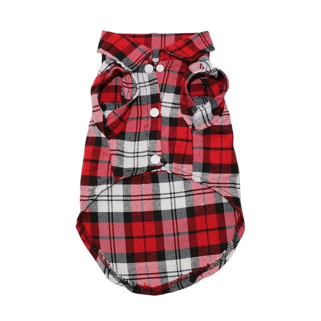 Plaid Dog Clothes Summer Dog Shirts for Small Medium Dogs Pet Clothing Yorkies Chihuahua Clothes - image 9