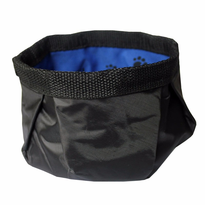 Portable Pet Dogs Cat Canvas Folding Travel Bowl Feeding Bowl Feeder Bottle Cat Dog Water Bowls Goods for Dogs - image 3