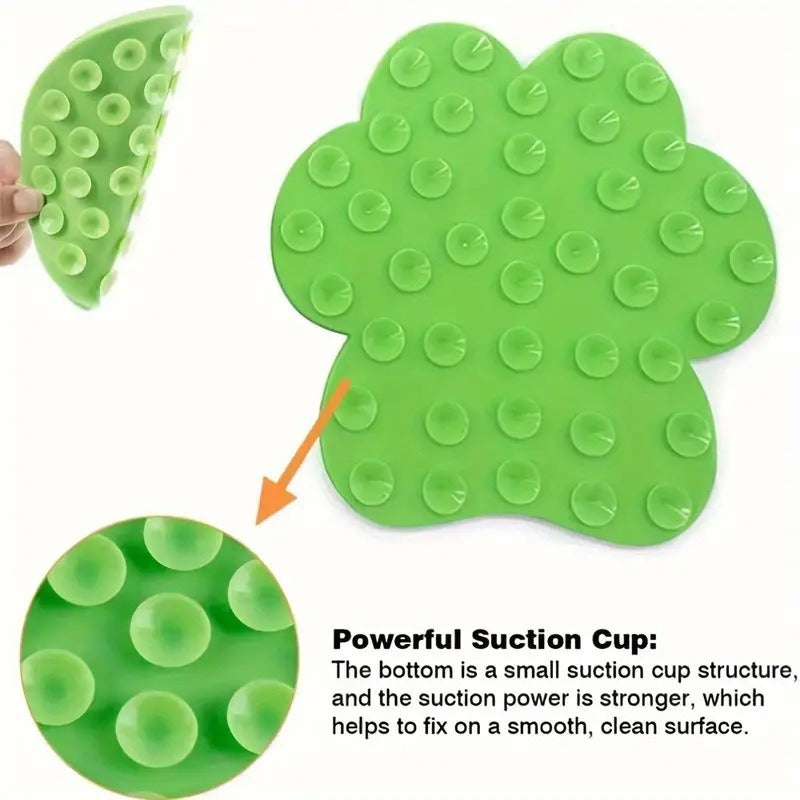 Dog Paw Shaped Silicone Pet Licking Pad, Pet Slow Food Plate - image 6