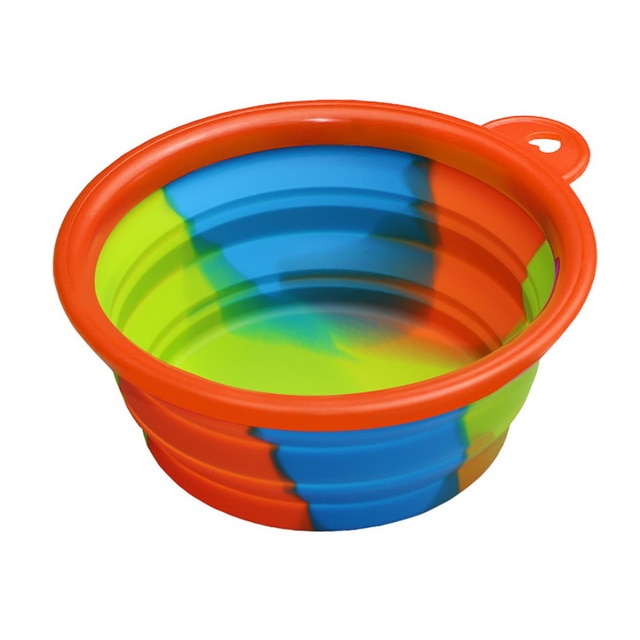 Portable Folding Silicone Dog Travel Bowl – Water & Food - image 9