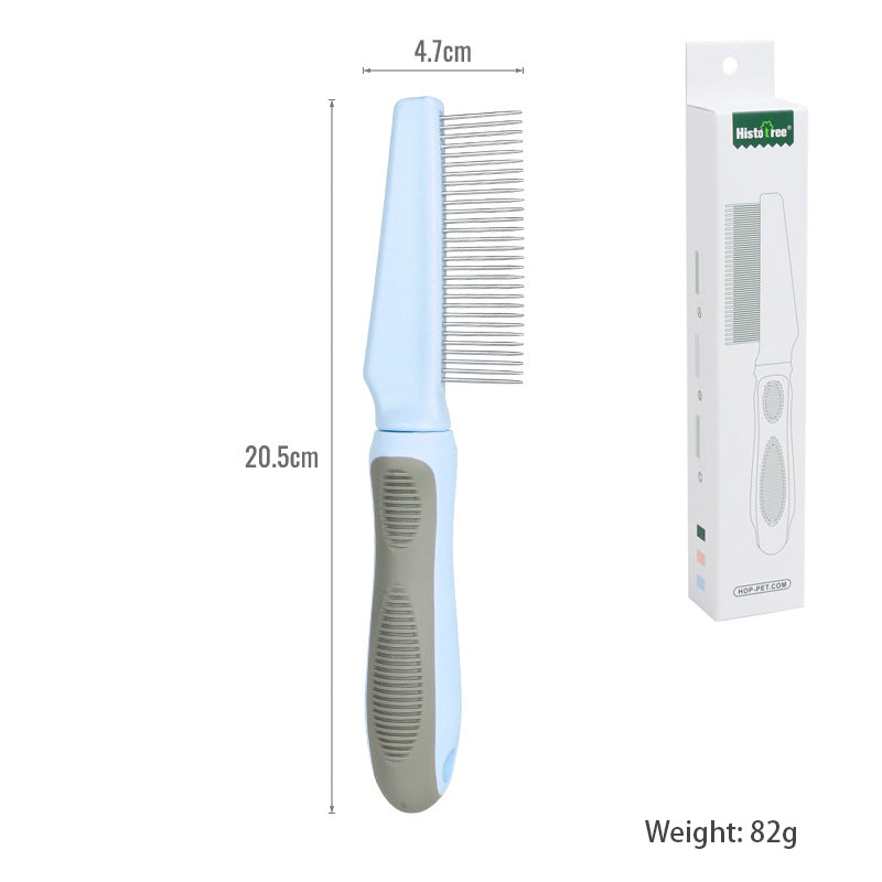 Pet Comb Hair Removal Long Needle Comb Flea Comb Knot Hair Removal Comb Dog Comb Pet Supplies - image 10