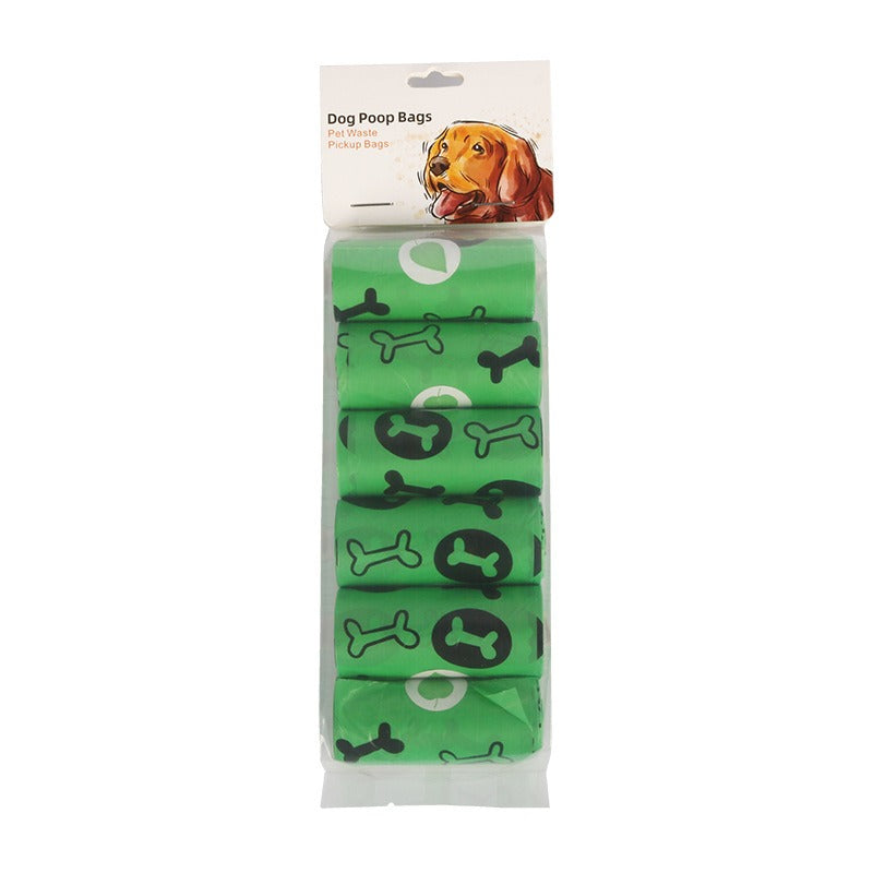 Orange and green pet garbage bags for dogs to pick up feces and defecate - image 9