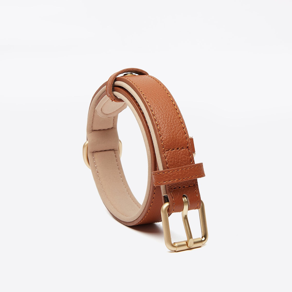 Light Luxury Leather Dog Collar Fashion Wear-Resistant Tear Bite Widening Collar Pet Supplies - image 8