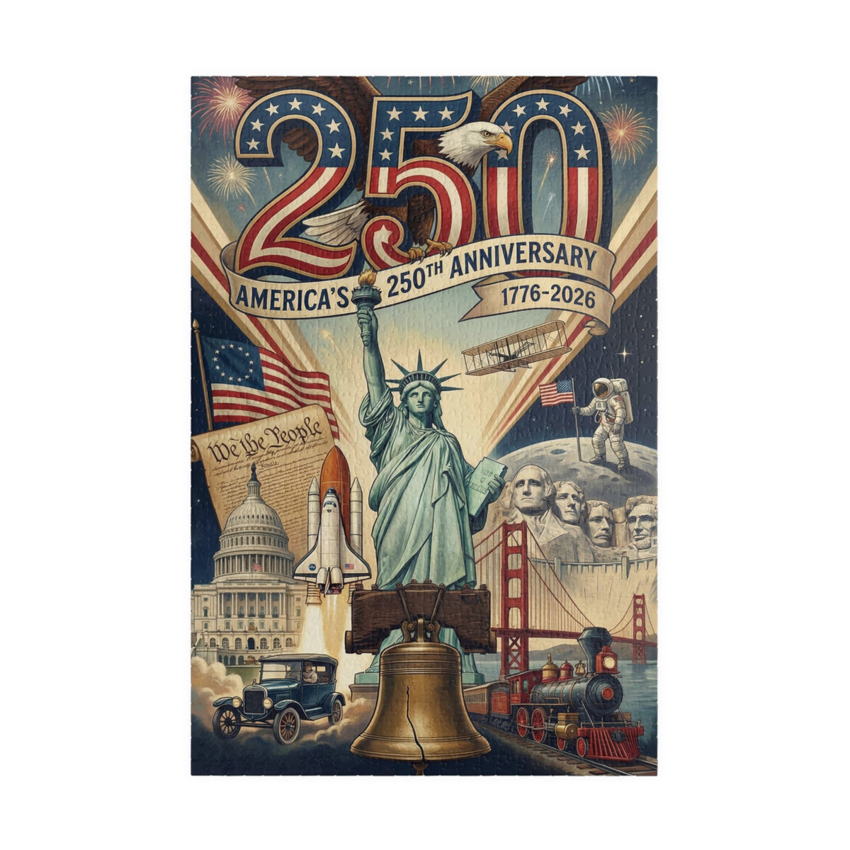 America 250th Anniversary Puzzle (252, 520, 1014-piece) - 1014 pcs