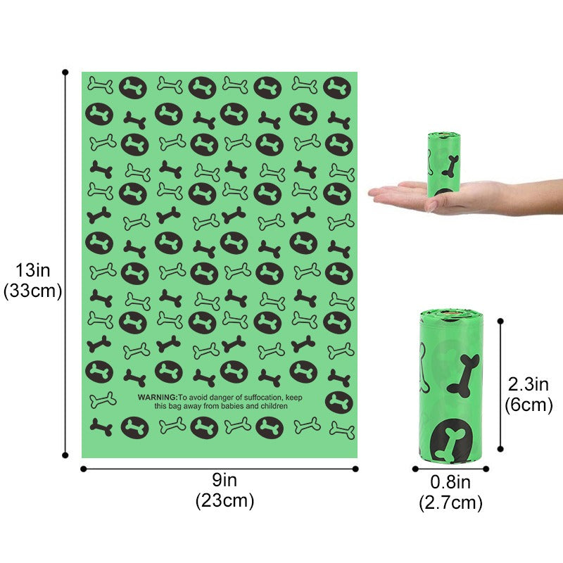 Orange and green pet garbage bags for dogs to pick up feces and defecate - image 13