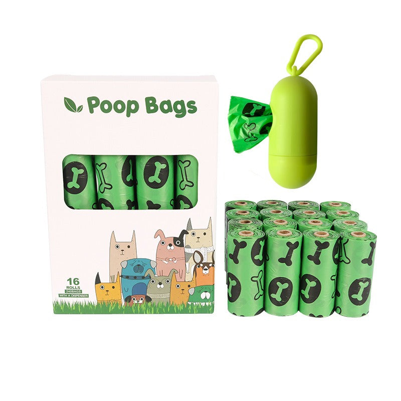 Orange and green pet garbage bags for dogs to pick up feces and defecate - image 16