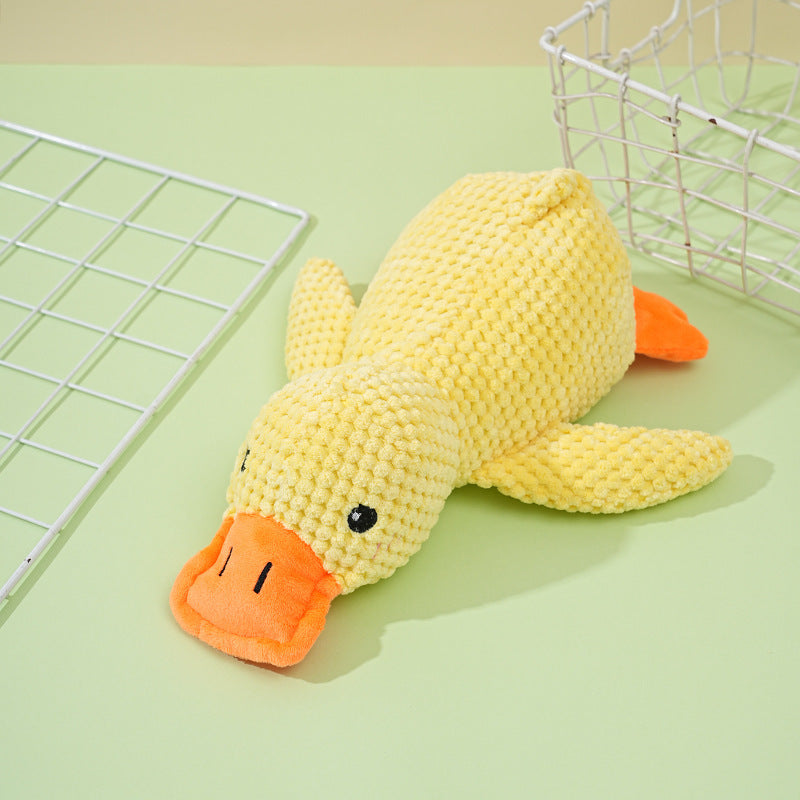 Dogs' Plush Companion Duck Toy for Biting and Teeth Cleaning with Sound, Fun for Cats and Pets - Charging Duck - image 3