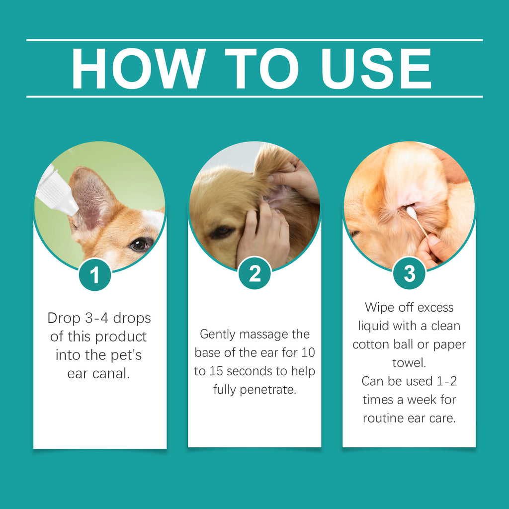 Pet Ear Wash Relieves Ear Discomfort For Cats And Dogs Clean, Decontaminate, Moisturize, Soothe And Nourish - image 6