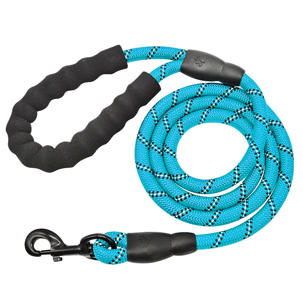 Reflective Dog Pet Leash Rope Nylon Small Dogs Puppy Leashes 150cm Long Heavy Duty Large Dog Lead Red Blue Pink Green Black -