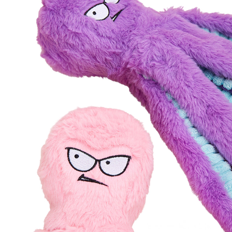 Octopus - shaped indestructible plush dog toy, squeaky & bite - resistant, pet toy supplies - image 7