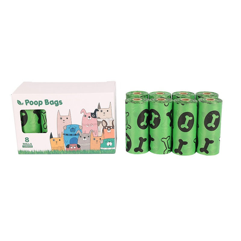 Orange and green pet garbage bags for dogs to pick up feces and defecate - image 11