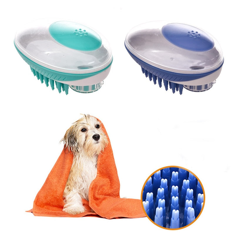 Soft Silicone Pet Bath Brush & SPA Massage Comb for Dogs - image 3