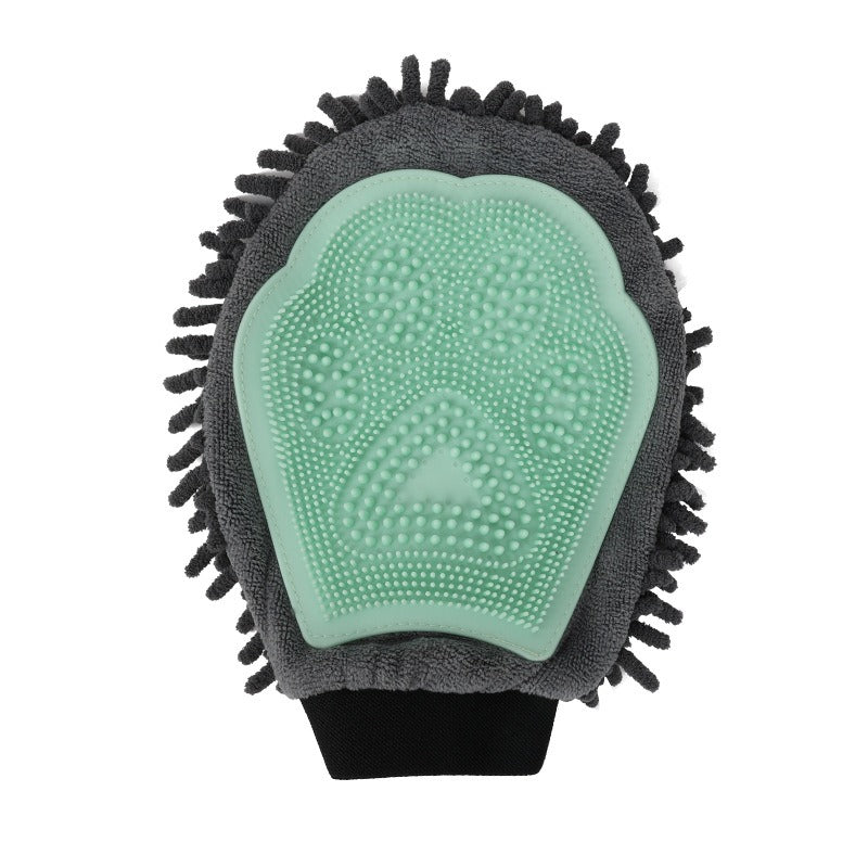 Pet shower gloves, dog double-sided cleaning, massage, shower brush, cat grooming, massage brush, pet supplies - image 6
