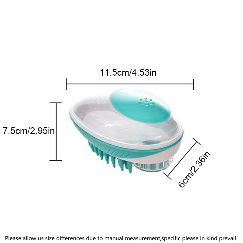 Soft Silicone Pet Bath Brush & SPA Massage Comb for Dogs - image 6