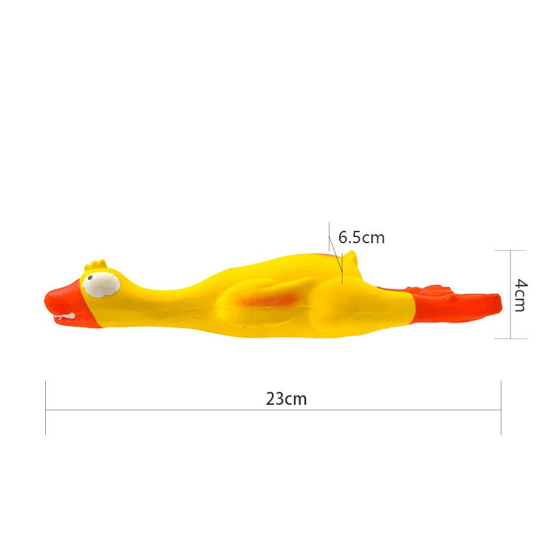 Pet Latex Toy Soft and Durable Latex Squeaky Duck for Small and Medium Dogs - image 6