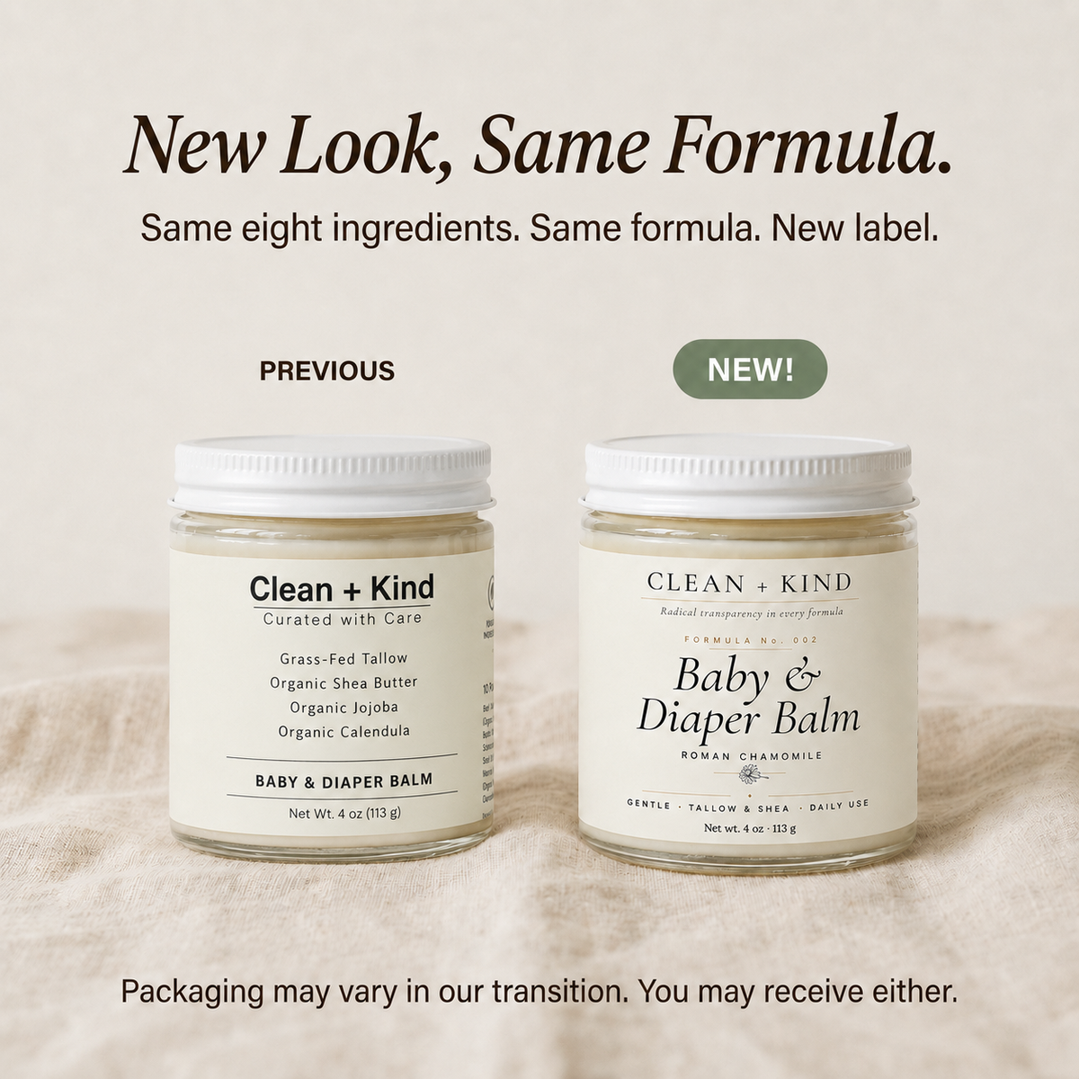 Baby & Diaper Balm - Grass-Fed Tallow, Shea & Roman Chamomile, 4 oz - view 6