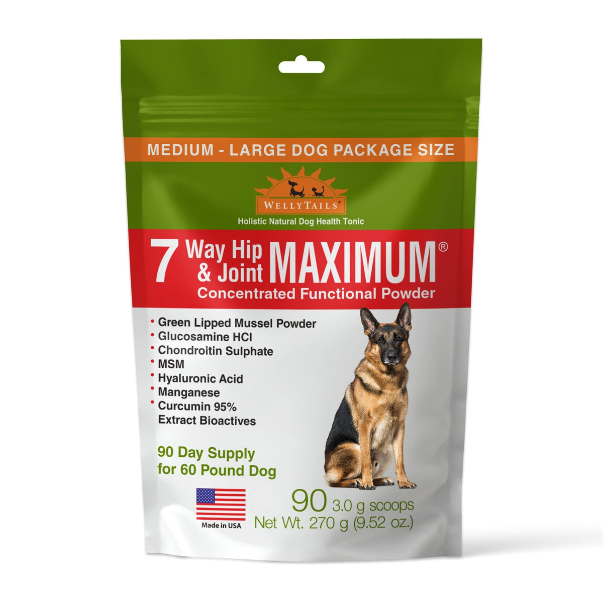 7 Way Hip & Joint MAXIMUM Dog Joint Supplement Made in USA