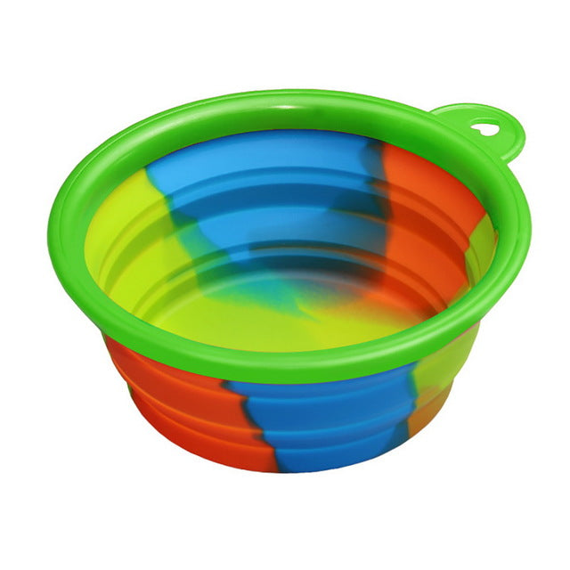 Portable Folding Silicone Dog Travel Bowl – Water & Food - image 8
