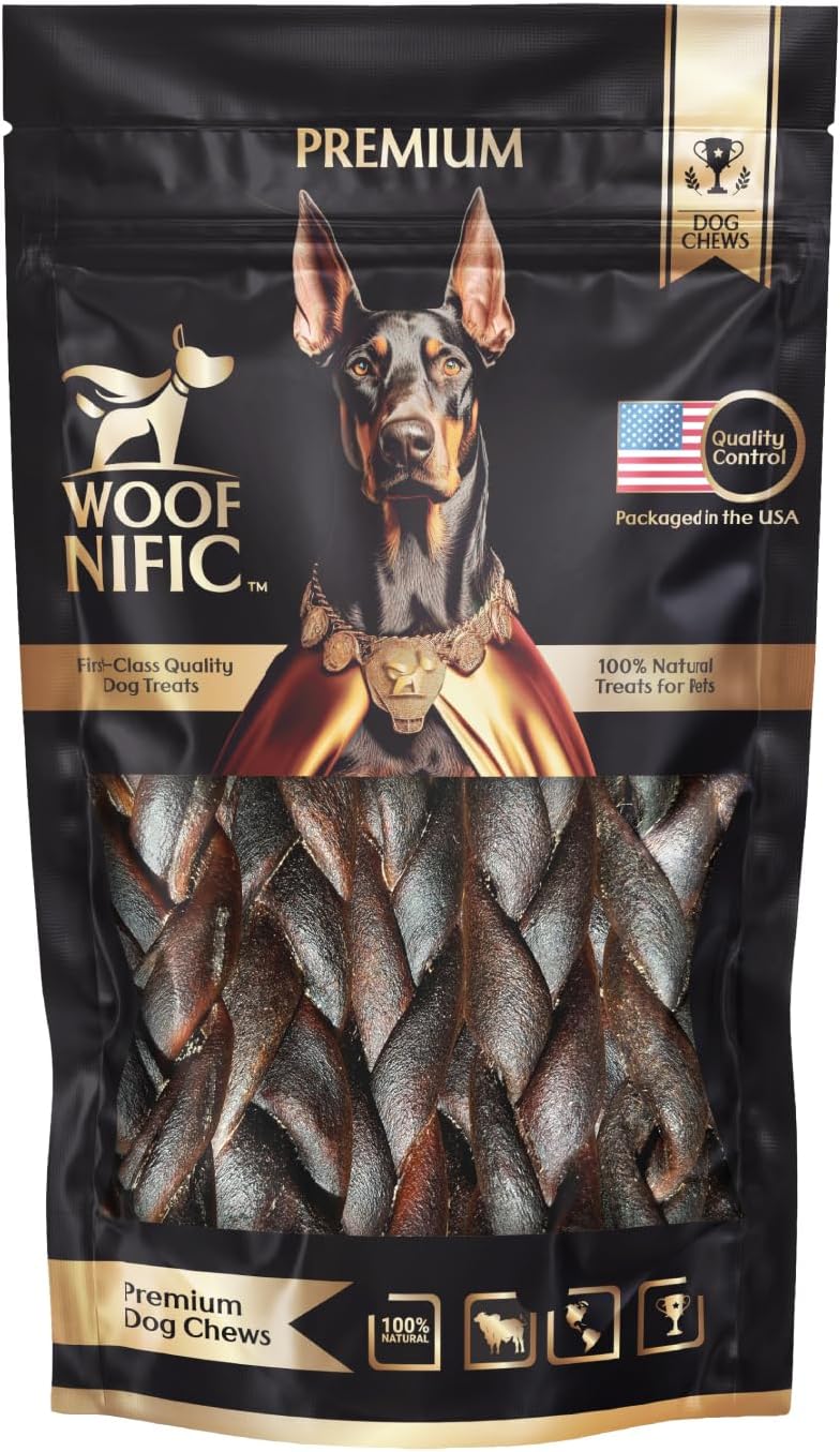Braided Collagen Dog Sticks – Natural Beef Chew - image 4