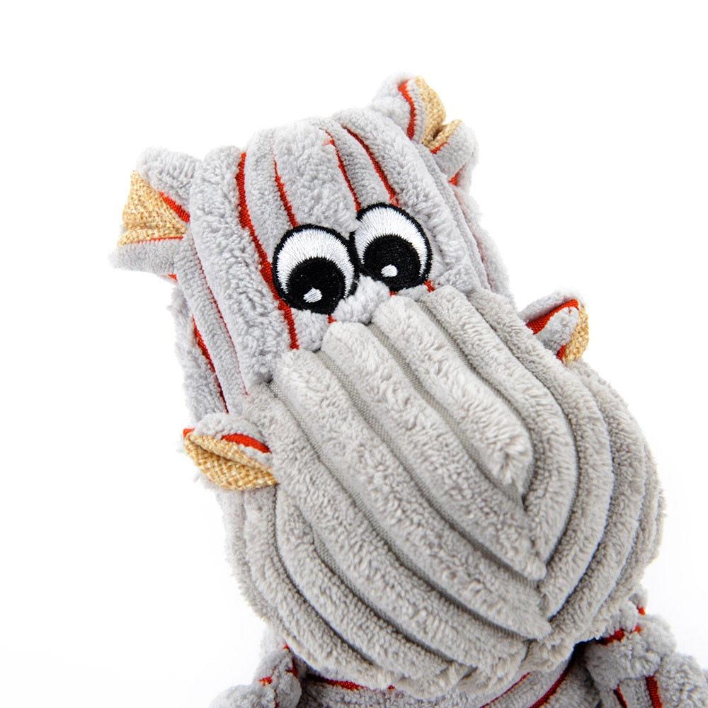Pet Dogs Little Donkey and Pony Striped Toy Vocal Strong Resistance to Bite Puzzle Molar