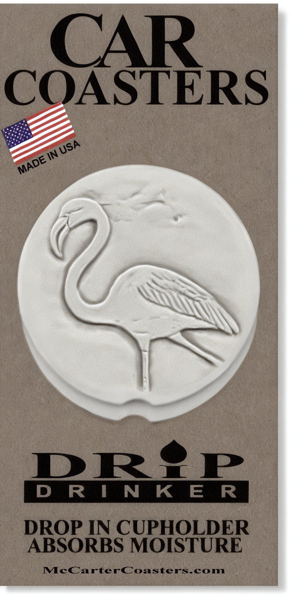 Flamingo Car Coasters — McCarter Coasters