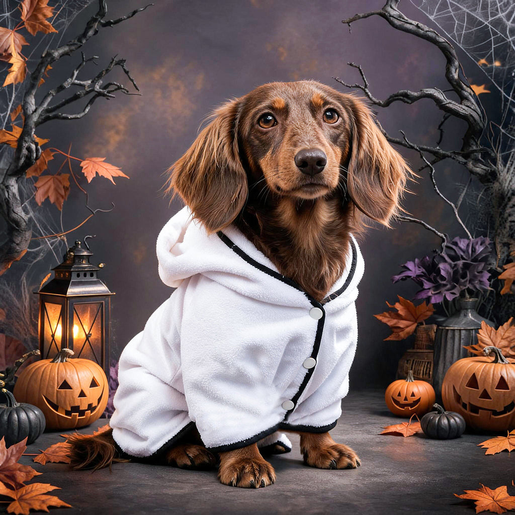 Halloween Pet Bath Towel Dog Cat Robe Sleepwear Bathing Towel Pet Supplies Small Dogs - image 3