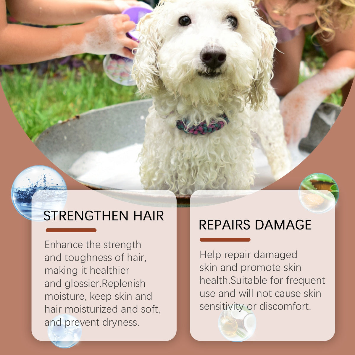 Dog Shampoo for Gentle Cleaning and Nourishing Soft Fur - image 3