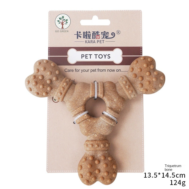 Dog Toy Bone-Shaped Chew Stick Durable Teeth Cleaning Self-Entertainment Toy for Small and Medium Dogs - image 4