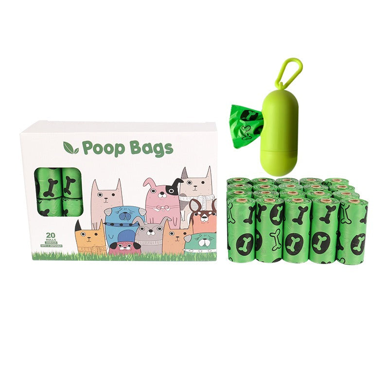 Orange and green pet garbage bags for dogs to pick up feces and defecate - image 5