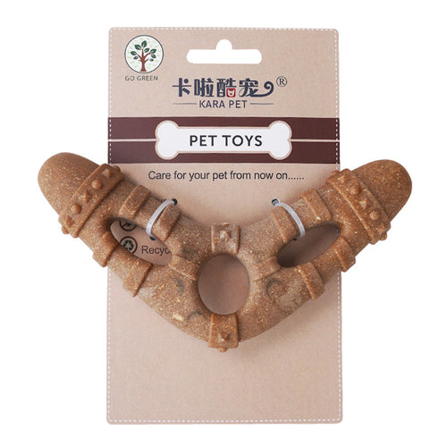 Dog Toy Bone-Shaped Chew Stick Durable Teeth Cleaning Self-Entertainment Toy for Small and Medium Dogs