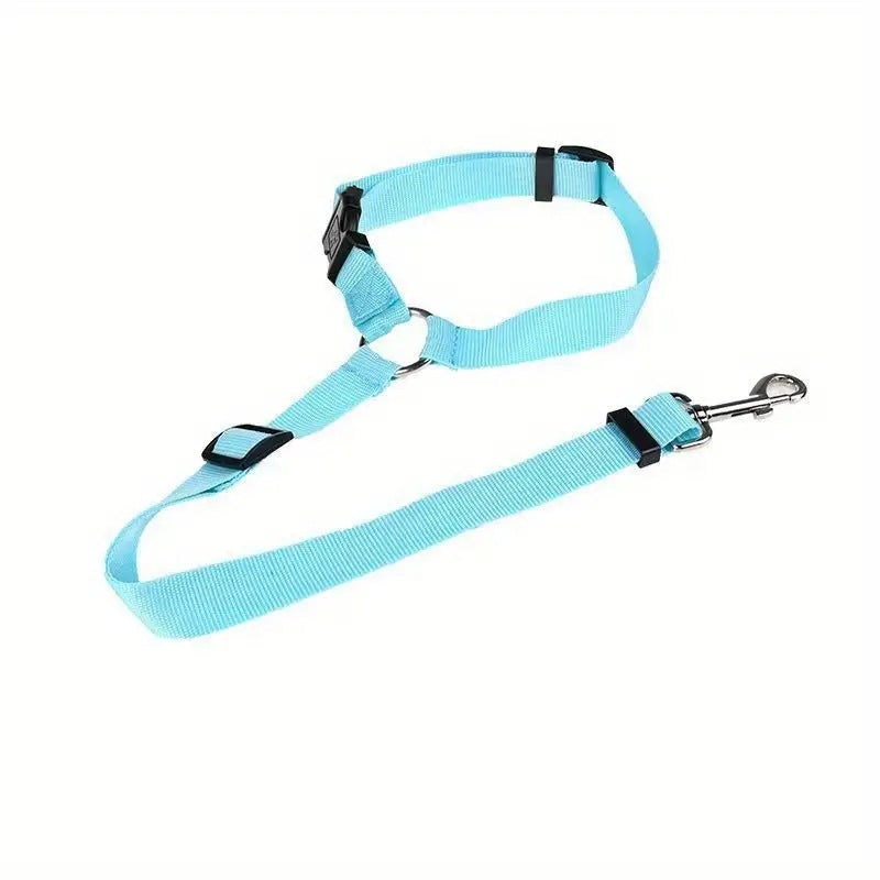 Pet Car Safety Belt Ring Dog Rear Seat Harness Adjustable Lead for Safe Travel - image 9