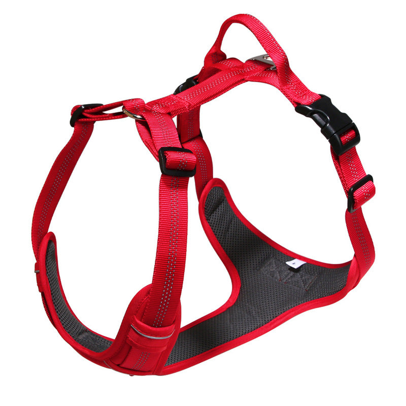 Breathable Reflective Dog Harness Vest, Outdoor No-Pull Escape-Proof Harness with Leash for Large & Medium Dogs - image 6