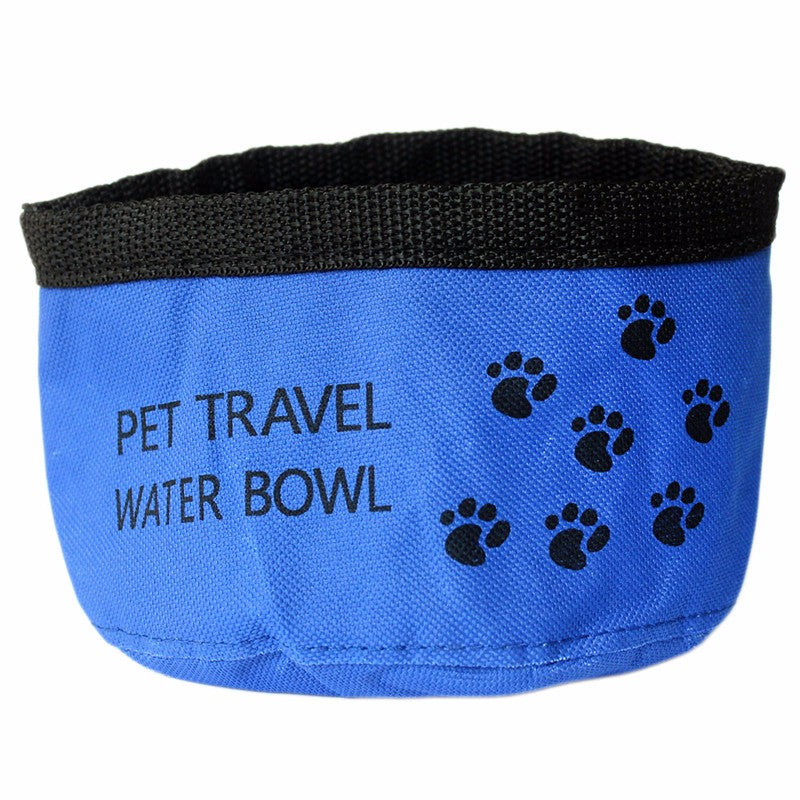 Portable Pet Dogs Cat Canvas Folding Travel Bowl Feeding Bowl Feeder Bottle Cat Dog Water Bowls Goods for Dogs - image 4