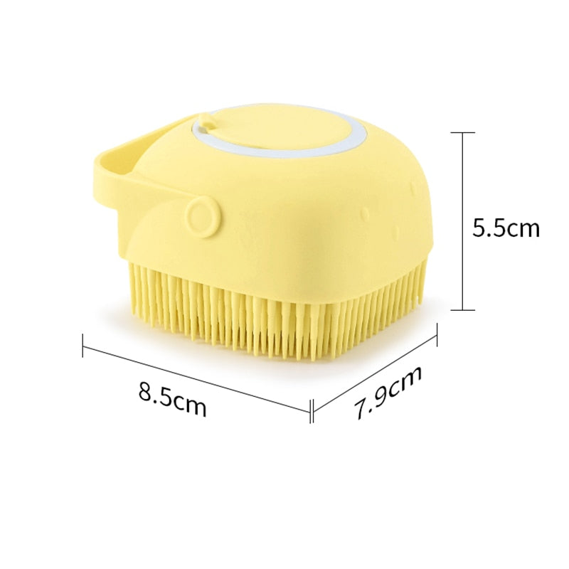 Bathroom Puppy Big Dog Bath Massage Gloves Brush Soft Safety Silicone Pet Accessories for Dogs Cats Tools Mascotas Products -