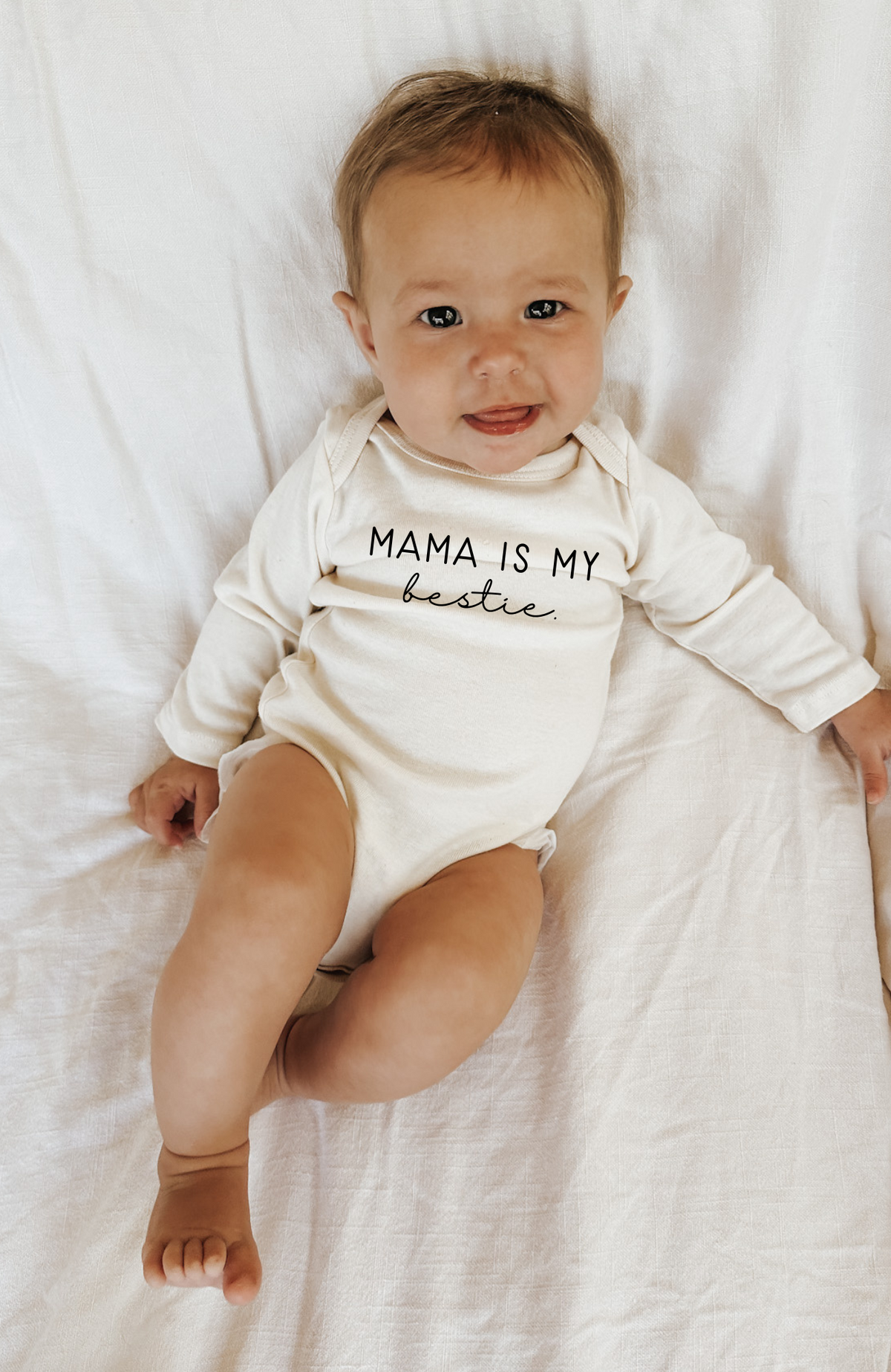 Mama is My Bestie Organic Bodysuit Long Sleeve - view 3