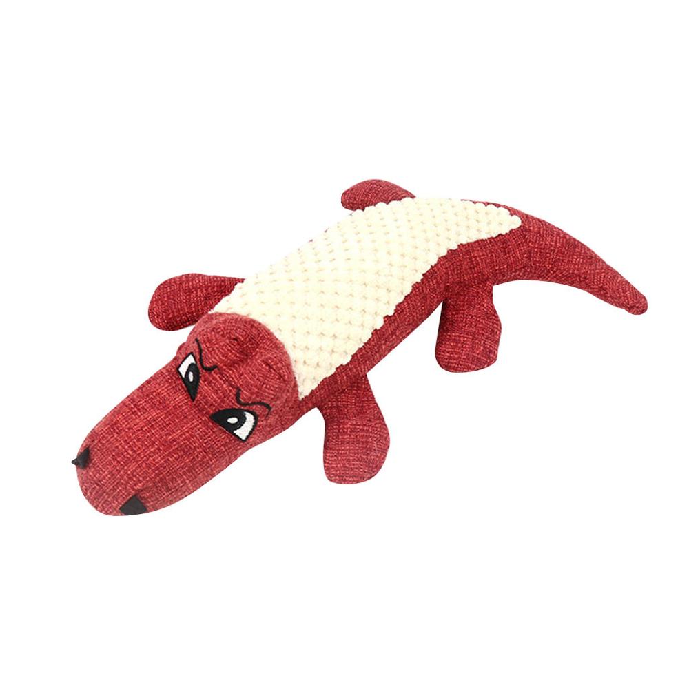 Fast delivery New Pet Dog Toy Linen Plush Animal Toy Dog Chew Squeaky Noise Cleaning Teeth Toy Chew Training Supplies - image