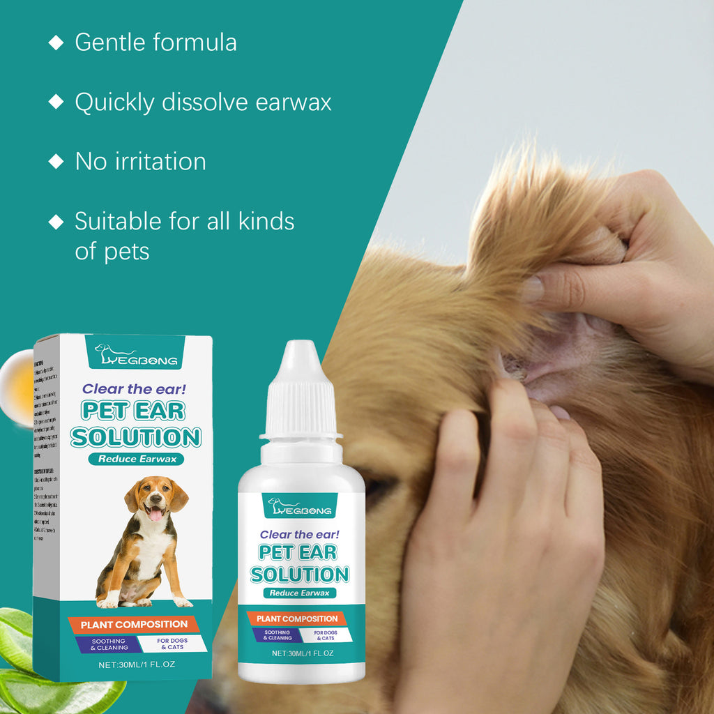 Pet Ear Wash Relieves Ear Discomfort For Cats And Dogs Clean, Decontaminate, Moisturize, Soothe And Nourish - image 3